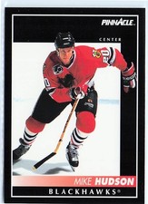 1992-93 Pinnacle #134 Mike Hudson Chicago Blackhawks