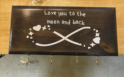 Custom Key Holder/infinity Sign