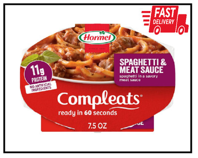 HORMEL COMPLEATS Spaghetti & Meat Sauce Microwave Tray, 7.5 oz. (7 Pack)