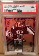 2014 Panini Clear Vision #RK-3 Amari Cooper RC Blue #’ed 1/99 PSA 9