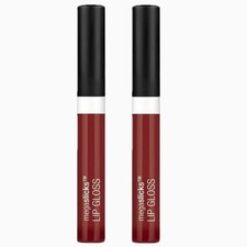Wet n Wild MegaSlicks Lip Gloss, Wined and Dined 550, 0.19 oz - 2 PACK