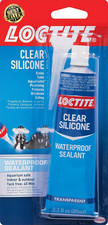 2001083 Clear Silicone Waterproof Sealant, Single 2.7 Oz Tube
