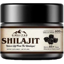 100% Organic Himalayan Shilajit, Pure Soft Resin, Extremely Potent, Fulvic Acid