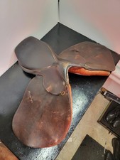 Vintage Leather Horse Saddle High Quality About 17" Please See Measurements 