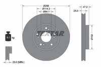 2X Textar Bremsscheibe 92195000 FüR Honda