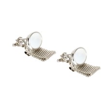 2 Pcs Men's Shirt Studs Sets Cuff Links Chain Style Cufflinks Shirts