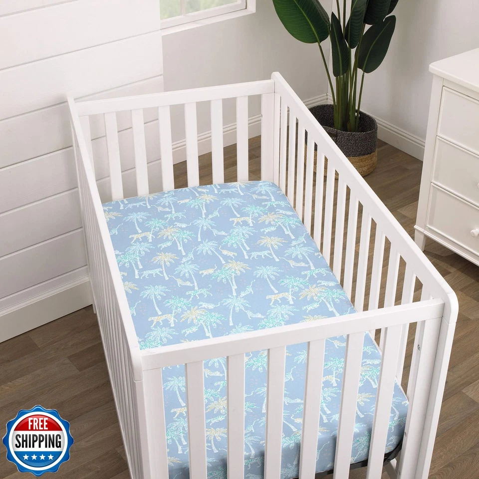 NoJo Acuarela Tropical Guepardo, Elefante, León, Azul, Blanco y Verde Super Foto 2 de 4