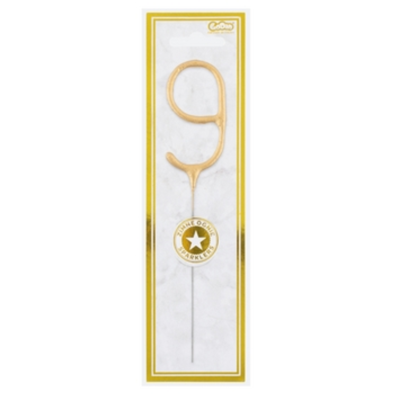 5902973123166 Złota cyfra 9 (zimny ogień) 7,5 cm Godan