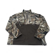HEYBO XL Realtree MAX-5 Camo 1/4 Zip Pullover Fleece Hunting Jacket