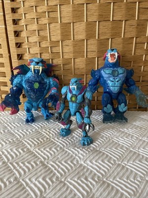 Mr. Beast Lab Cryo Lab Collector Figure Blue Panther Lot Of 3
