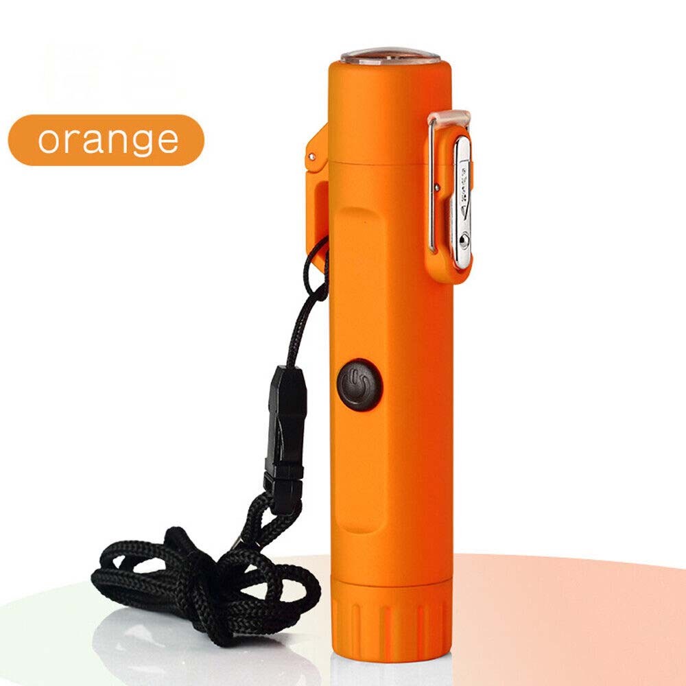 Waterproof and Windproof Double Arc with Compass LED Flashin