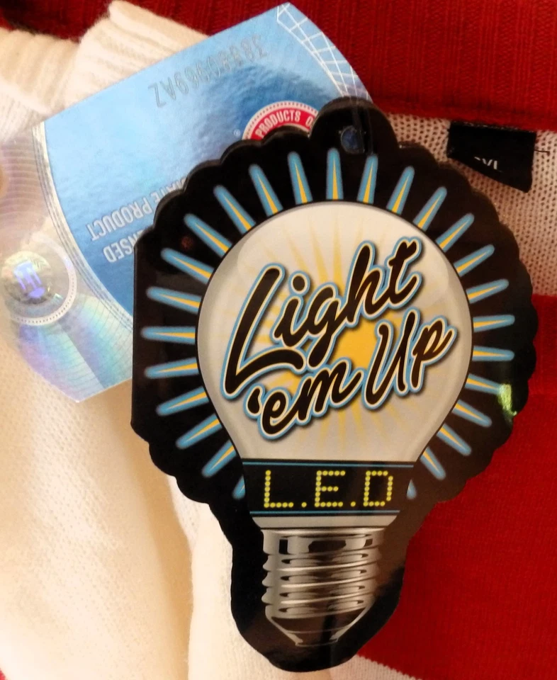 Oklahoma Sooners Light 'Em Up L.E.D. Suéter Navidad Vacaciones Talla 2XL NUEVO Foto 2 de 2