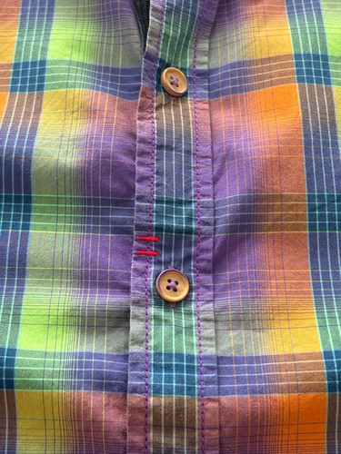 Robert Graham Button Shirt Mens Large Tailored Fit Check Plaid Long-Sleeve - Picture 5 of 13