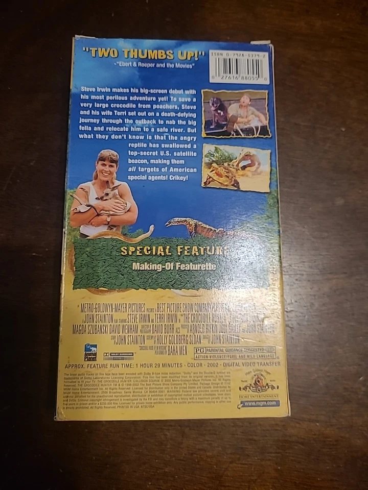 The Crocodile Hunter: Collision Course (VHS, 2002) - Image 2 of 4