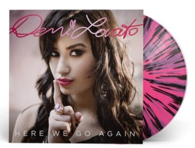 Demi Lovato   Here We Go Again - Pink w/ Black Splatter LP Vinyl Record - NEW