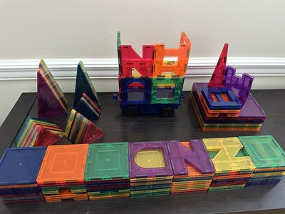 BLACK FRIDAY SALE -PicassoTiles 138 pcs Building Magnetic 3D Blocks with a Car