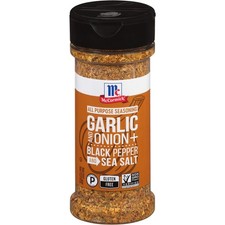McCormick Garlic and Onion, Black Pepper Sea Salt 4.25 Ounce Pack of 1 