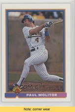 1991 Bowman Paul Molitor #32 HOF READ 0b5