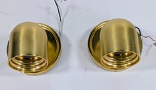 Pair of Small Dome Wall Sconce Brass Swedish ...