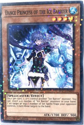 YuGiOh! TCG Dance Princess of the Ice Barrier HAC1-DE050 Parallel Rare 1st Ed NM