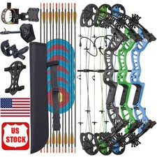 Archery Compound Bow Target Practice Set for Junior Youth Kids Beginner 10-30LBS
