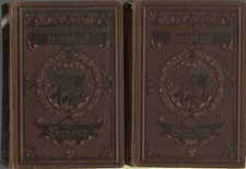 1895 Götz: Geographical-Historical Handbook of Bavaria. (52711AB)