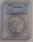 1881-S PCGS MS64 MORGAN DOLLAR SERIES 52 SAN FRANCISCO MINT SKU 7130.64/21054408
