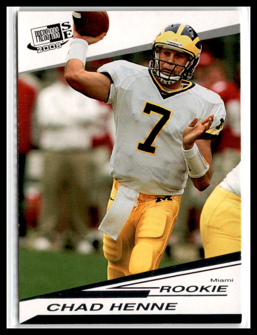 Chad Henne Press Pass Se #11 Base