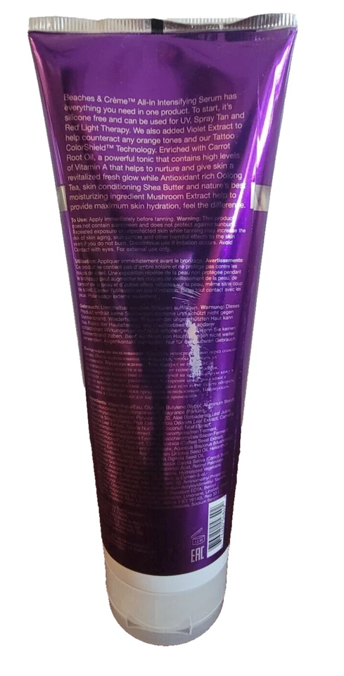 ProTan Beaches & Creme All-In Intensifying Serum Tanning Bed Lotion Intensifier - Image 3 of 4