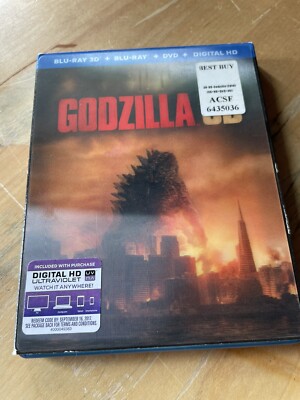 Godzilla 3D (Blu-Ray 3D + DVD) w/ Lenticular Slipcover