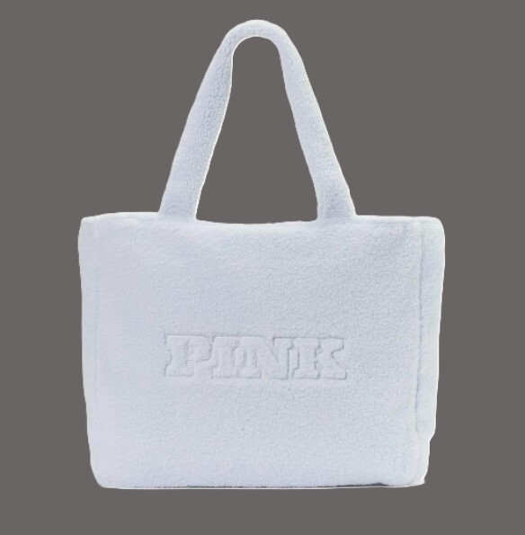 Victoria's Secret PINK Sherpa Tote Bag for Travel Beach Gym New with Tags