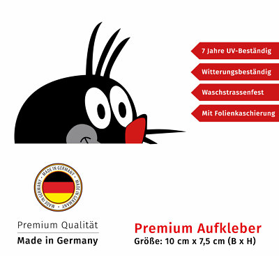 Aufkleber Maulwurf Sticker Premium Qualität Wetterfest 7 Jahre UV-Beständigkeit
