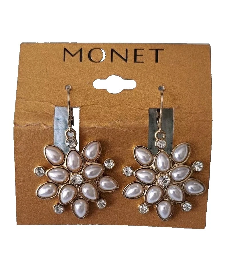 Joyería de moda de estrás perla Monet