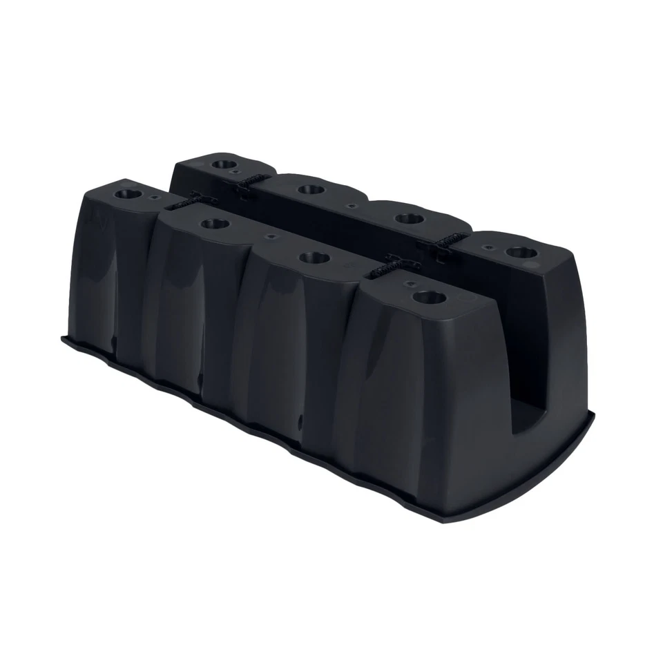 6x Blumenkasten 60cm Hängetopf Blumentopf Balkontopf Geländertopf DCRO Anthrazit - Bild 4 von 4