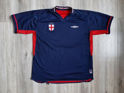 England Away football shirt 2002/2004 Jersey Size XL Soccer - Main Image