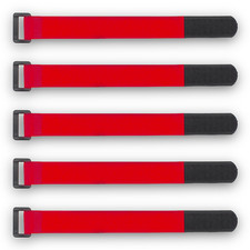 5x Lipo Akku Befestigung Battery Straps RC Copter Drohne Flugzeug Klettgurt Rot