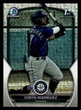 2023 Bowman Chrome Mega Box #BCP-185 Edryn Rodriguez Mojo Refractor 1st RC