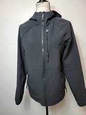 All in Motion Full Zip Front Hooded Active Jacket - Black - Small