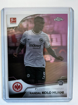 Randal Kolo Muani 25/75 2023 Topps Chrome Bundesliga Rookie Pink Refractor RC SP