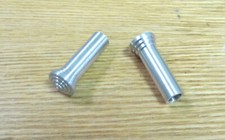 1955 1956 1957 CHEVY DOOR LOCK KNOBS BILLET ALUMINUM Pair *** USA MADE ***
