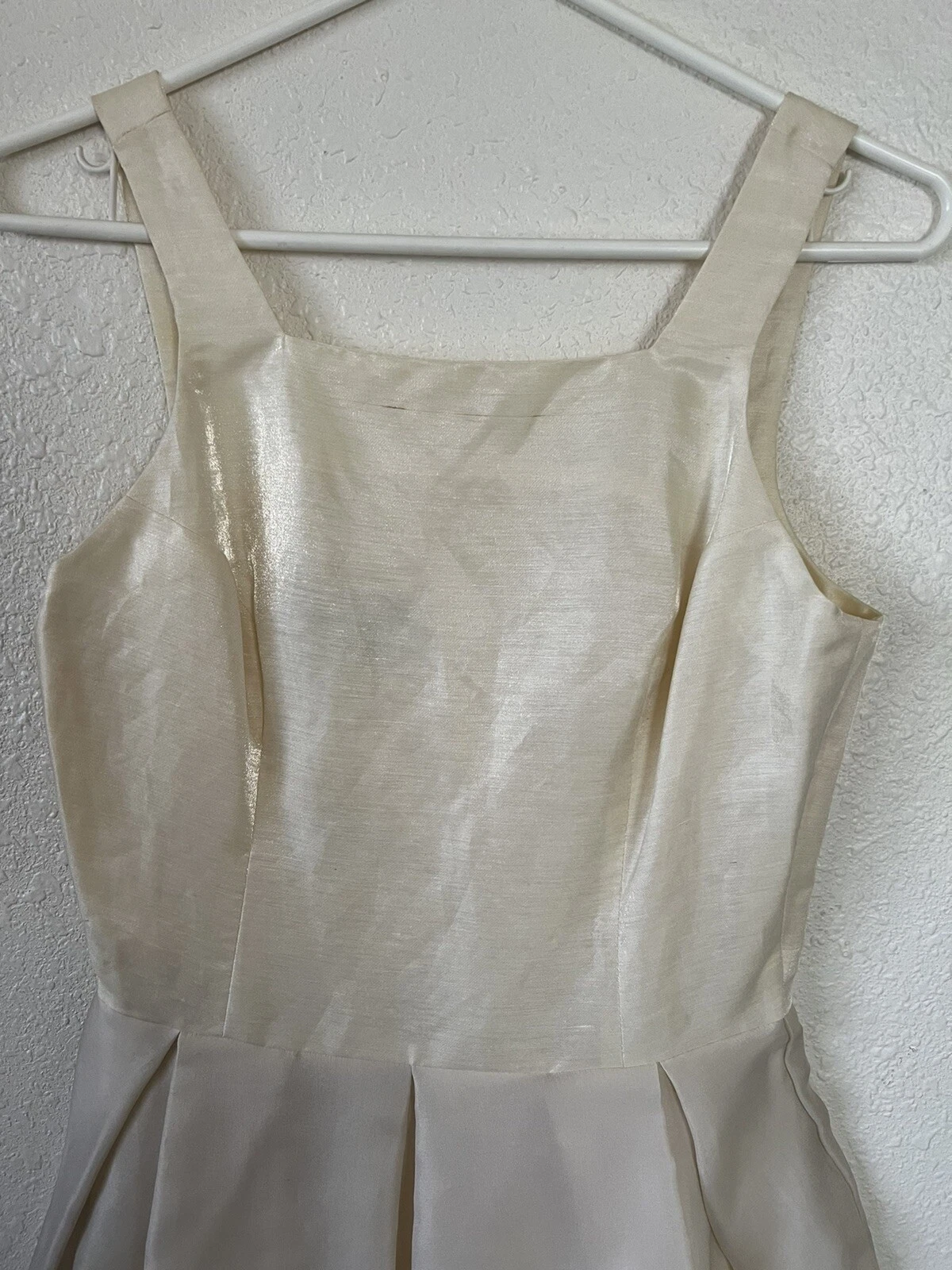 Abito VERSUS Gianni Versace vintage anni 70 80 autentico panna seta avaria tg 26 40 NUOVO