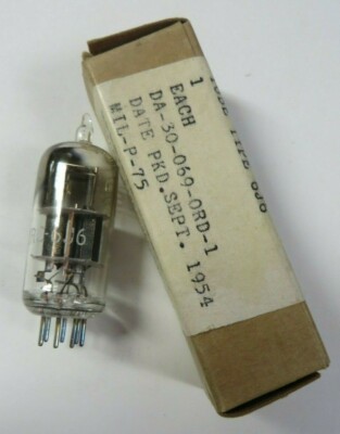 Vtg 1950's RCA Sperry Gyroscope Electron Vacuum Tube 6J6 New Old Stock in Box