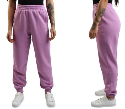 New Adidas Essentials Fleece Loose Joggers Womens Size Small IY9642 Purple