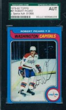1979-80 Topps #91 Robert Picard Capitals JSA Auto