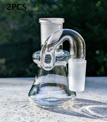 2*14 mm 90° Mini Premium Tobacco Hookah Pouch Bong Glass Bubbler Dry Ash Catcher