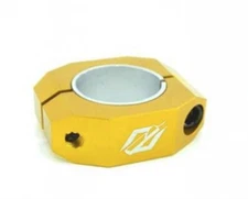 BMX TNT BICYCLES SEAT CLAMP (28.6, 31.8mm) DOUBLE CLAMP GOLD