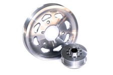 Upgraded Pulley Kit RTMG for Citroen Saxo Peugeot Rallye 16V -with A/C Stock Dim