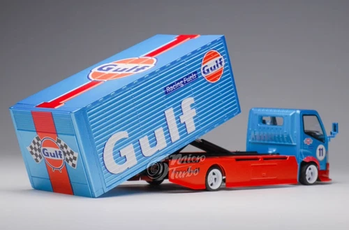 GB MT 1:64 Gulf H300 Tow Truck Custom Racing Fuets Modell Diecast Sammelauto - Bild 16 von 18