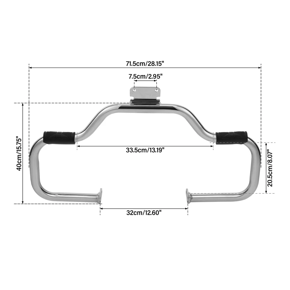 Barra de choque protectora de motor Bigote compatible con Yamaha V-Star 400 XVS650 clásica personalizada Foto 2 de 4