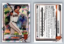 2021 Bowman #BCP-18 Hunter Bishop Chrome Prospects Atomic
